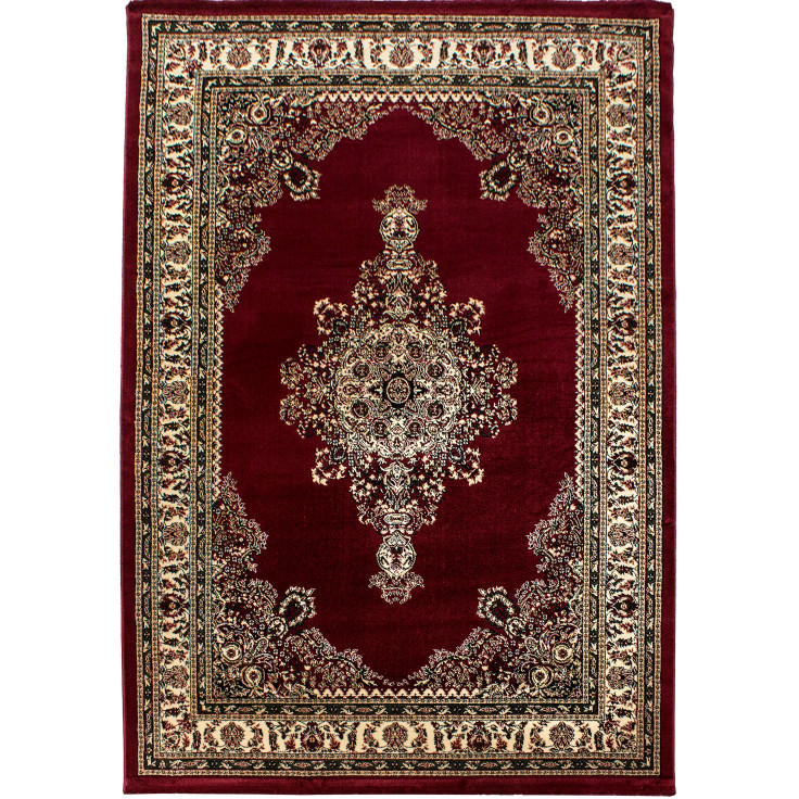 Varamin – Klassiek Vloerkleed – Rood – Laagpolig & Oosters Design