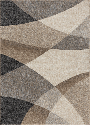 Thales Vloerkleed – Beige – Abstract Geometrisch Design – Laagpolig Vloerkleed