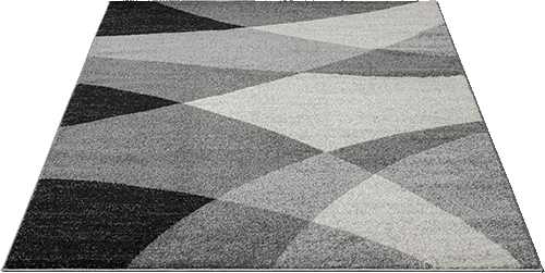 Thales Vloerkleed – Grijs – Abstract Geometrisch Design – Laagpolig Vloerkleed