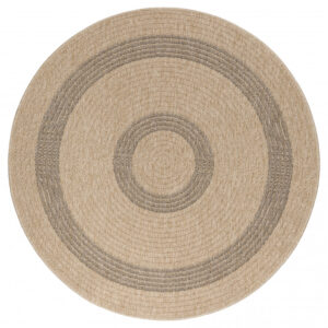 Vloerkleed Comilla – Zwart/Beige – Laagpolig & Modern – Voor Binnen & Buiten