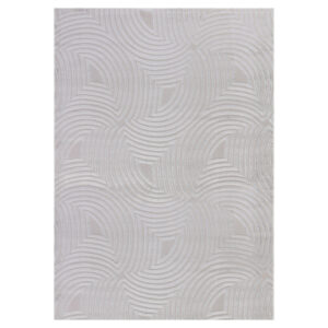 Sahara Vloerkleed – Zilver – Zachte Lijnen & Minimalistisch Design