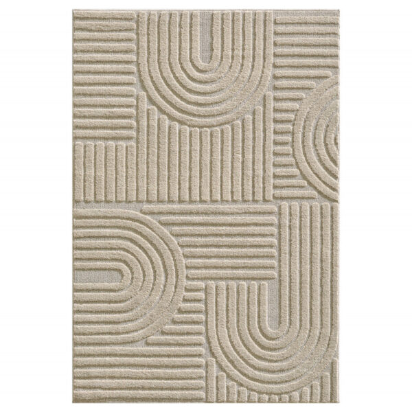 Japandi Art Vloerkleed Beige – Scandinavisch & Japans Design – Laagpolig