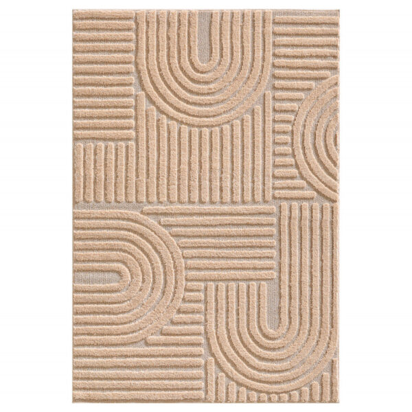 Japandi Art Vloerkleed Roze – Scandinavisch & Japans Design – Laagpolig