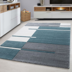 Hawaii Vloerkleed – Blauw – Laagpolig – Modern 3D-Design