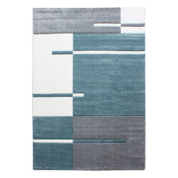 Hawaii Vloerkleed – Blauw – Laagpolig – Modern 3D-Design