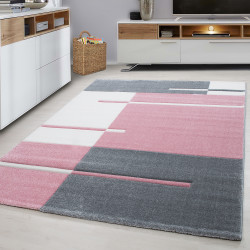 Hawaii Vloerkleed – Roze – Laagpolig – Modern 3D-Design