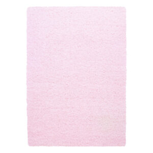 Mila Vloerkleed – Roze – Hoogpolig & Effen