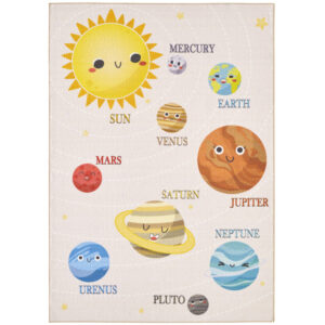 Play Vloerkleed – Kindervloerkleed – Universum – Laagpolig – Anti-Allergisch & Anti-Slip