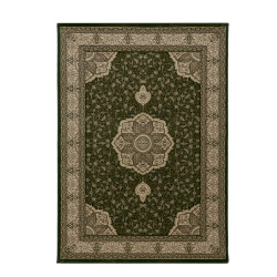 Kashmir – Klassiek Vloerkleed – Groen/Beige