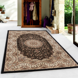Bukhara – Klassiek Vloerkleed – Zwart/Beige