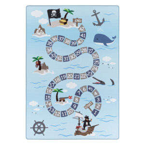Play Vloerkleed – Kindervloerkleed – Piraten – Laagpolig – Anti-Allergisch & Anti-Slip