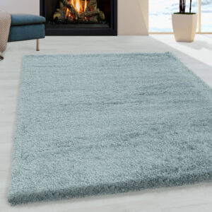 Fluffy Vloerkleed – Aqua – Hoogpolig & Extra Zacht