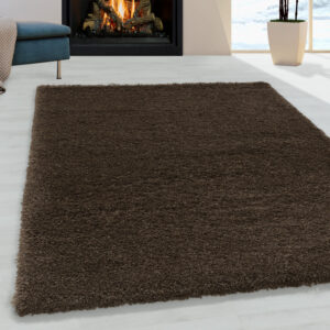 Fluffy Vloerkleed – Bruin – Hoogpolig & Extra Zacht