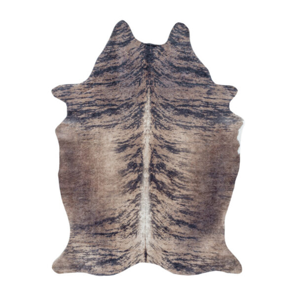 Etosha Vloerkleed – Zwijn Look Bruin – Wasbaar & Zacht – Dierenhuid Look