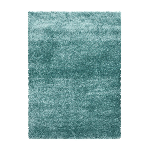 Brilliant Shaggy – Glanzend hoogpolig vloerkleed Aqua