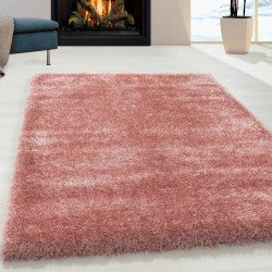 Brilliant Shaggy – Glanzend hoogpolig vloerkleed Roze