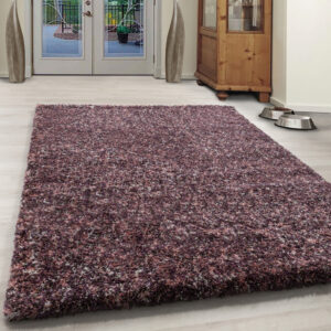 Enjoy Shaggy – Hoogpolig Vloerkleed – 3D-effect – Gemêleerd Roze/Paars/Crème