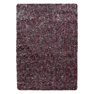 Enjoy Shaggy – Hoogpolig Vloerkleed – 3D-effect – Gemêleerd Rood/Grijs/Wit