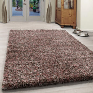 Enjoy Shaggy – Hoogpolig Vloerkleed – 3D-effect – Gemêleerd Roze/Paars/Crème