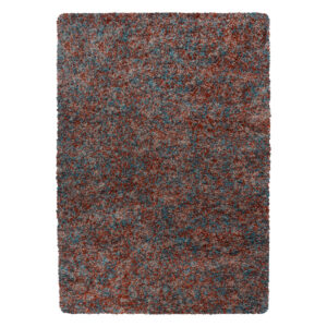 Enjoy Shaggy – Hoogpolig Vloerkleed – 3D-effect – Gemêleerd Terra/Blauw/Beige
