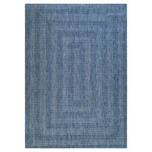 Zagora Vloerkleed – Blauw – Laagpolig & Kader Design – Voor Binnen & Buiten