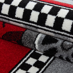 Kids Vloerkleed – Kindervloerkleed – Raceauto Rood – Anti-Allergisch