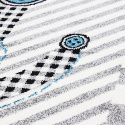 Kids Vloerkleed – Kindervloerkleed – Boot Grijs – Anti-Allergisch