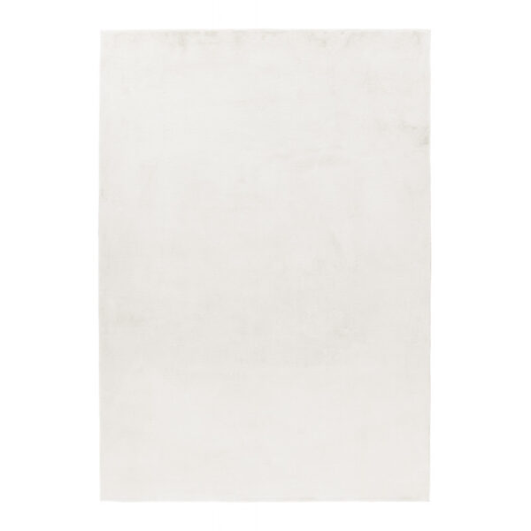 Pouffy Vloerkleed – Crème – Hoogpolig & Uni – Fluweelzachte Look