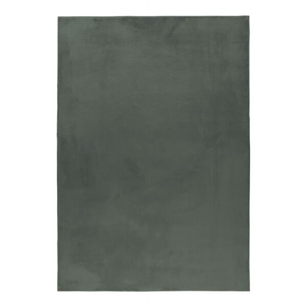 Pouffy Vloerkleed – Groen – Hoogpolig & Uni – Fluweelzachte Look