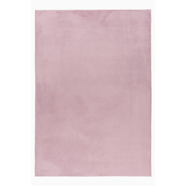 Pouffy Vloerkleed – Roze – Hoogpolig & Uni – Fluweelzachte Look