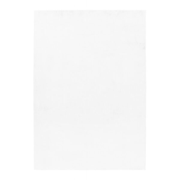 Pouffy Vloerkleed – Wit – Hoogpolig & Uni – Fluweelzachte Look