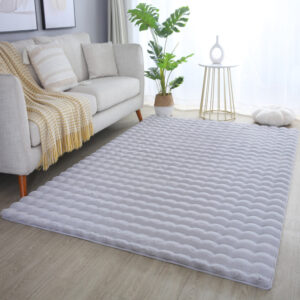 Fluffy Vloerkleed Ambiance – Zilver – Extra Zacht met 3D Effect & Luxe Look