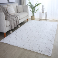 Vision Vloerkleed – Amsterdam – Beige – Zacht & Wasbaar – Laagpolig met 3D-Effect