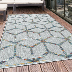 Vloerkleed Bahama – Grijs – Waterafstotend & Laagpolig – Voor Binnen én Buiten