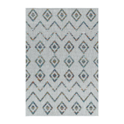 Vloerkleed Bahama – Grijs/Multi – Waterafstotend & Laagpolig – Voor Binnen én Buiten