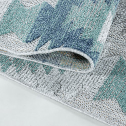 Vloerkleed Bahama – Grijs/Blauw – Waterafstotend & Laagpolig – Voor Binnen én Buiten