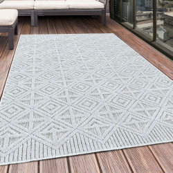 Vloerkleed Bahama – Lichtgrijs – Waterafstotend & Laagpolig – Voor Binnen én Buiten