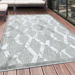 Vloerkleed Bahama – Zilver – Waterafstotend & Laagpolig – Voor Binnen én Buiten