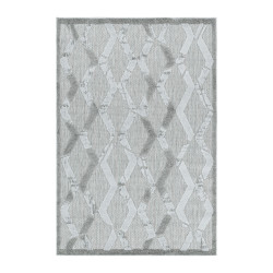 Vloerkleed Bahama – Zilver – Waterafstotend & Laagpolig – Voor Binnen én Buiten