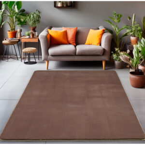 Luxy Vloerkleed – Beige – Zacht & Fluffy – Laagpolig Luxe Vloerkleed