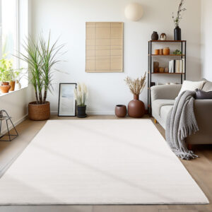 Sky Vloerkleed – Crème – Effen & Superzacht – Laagpolig Comfort