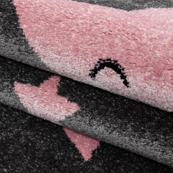 Kids Vloerkleed – Kindervloerkleed – Ster Roze – Anti-Allergisch