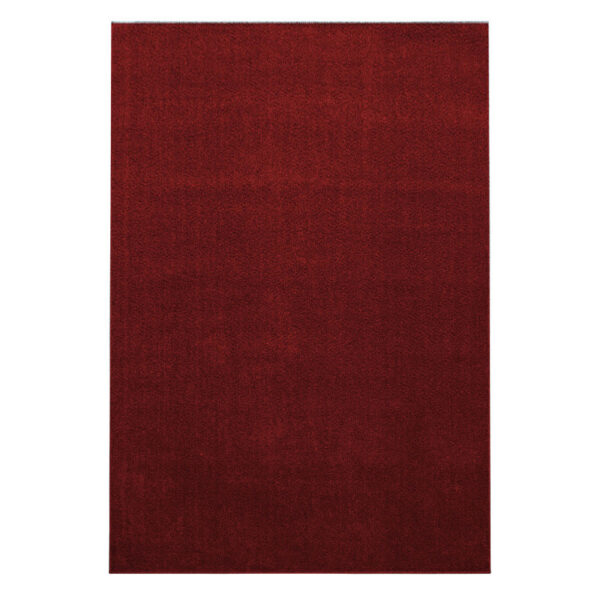 Ata Vloerkleed – Rood – Laagpolig met Jute Onderkant