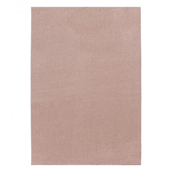Ata Vloerkleed – Roze – Laagpolig met Jute Onderkant