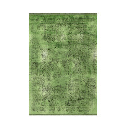 Elite Vloerkleed – Groen – Vintage Look – Laagpolig & Gemêleerd