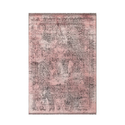 Elite Vloerkleed – Roze – Vintage Look – Laagpolig & Gemêleerd