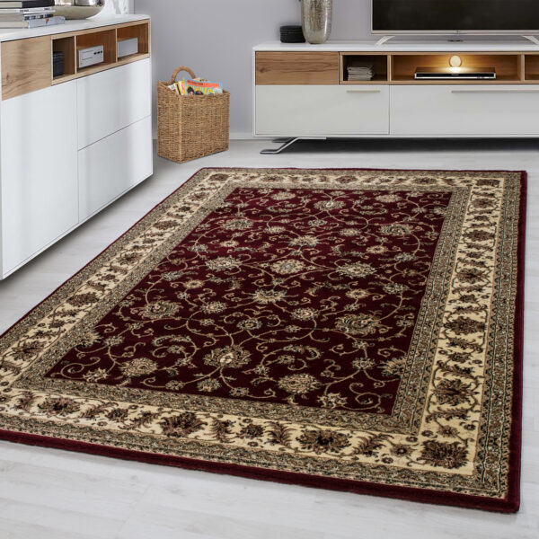Marrakesh – Klassiek Vloerkleed – Rood/Beige – Laagpolig & Oosters Design