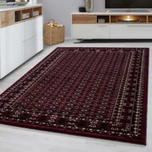 Rabat – Klassiek Vloerkleed – Rood – Laagpolig & Oosters Design