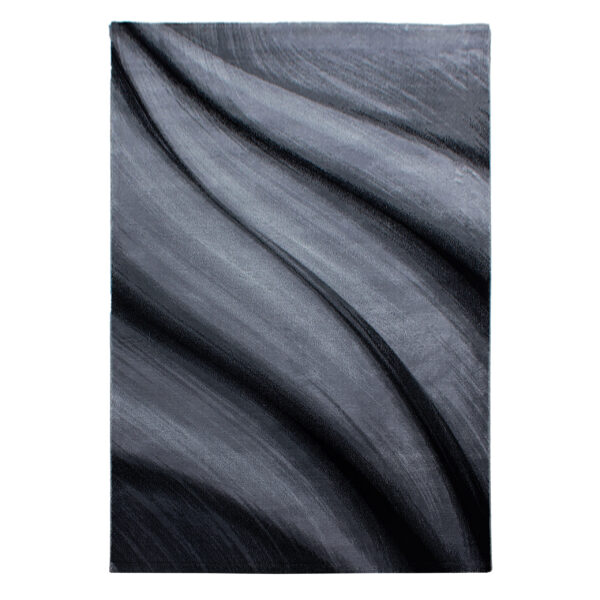 Miami Vloerkleed – Zwart / Zachte Golfstructuur – Hoogpolig & Luxe