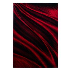 Miami Vloerkleed – Rood – Laagpolig met Golvend Design